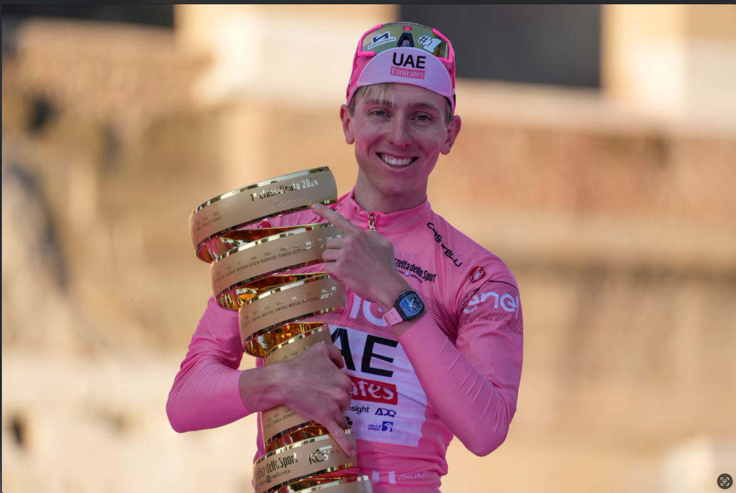 Giro 2024 - Écart historique